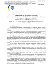 Statement by Ukraine
