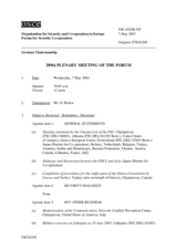 Journal of the 389th Plenary Meeting of the Forum for Security Co-operation