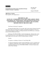 Forum for Security Co-operation Decision No. 3/03