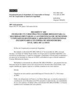 Forum for Security Co-operation Decision No. 3/03 (es)