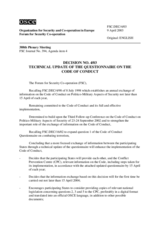 Forum for Security Co-operation Decision No. 4/03