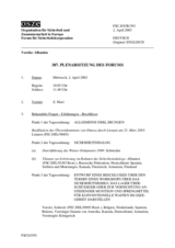 Journal of the 387th Plenary Meeting of the Forum for Security Co-operation (de)