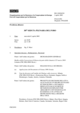 Journal of the 387th Plenary Meeting of the Forum for Security Co-operation (it)