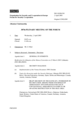 Journal of the 387th Plenary Meeting of the Forum for Security Co-operation