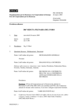 Journal of the 386th Plenary Meeting of the Forum for Security Co-operation (it)