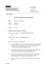 Journal of the 385th Plenary Meeting of the Forum for Security Co-operation (de)