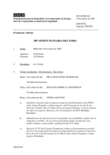 Journal of the 385th Plenary Meeting of the Forum for Security Co-operation (es)