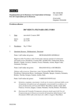 Journal of the 384th Plenary Meeting of the Forum for Security Co-operation (it)