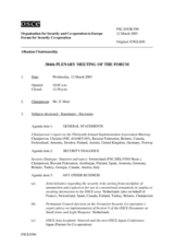Journal of the 384th Plenary Meeting of the Forum for Security Co-operation