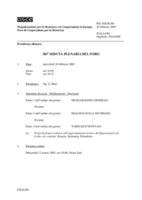 Journal of the 383rd Plenary Meeting of the Forum for Security Co-operation (it)