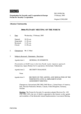 Journal of the 380th Plenary Meeting of the Forum for Security Co-operation