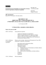 Forum for Security Co-operation Decision No. 1/03 (es)