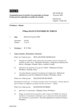 Journal of the 379th Plenary Meeting of the Forum for Security Co-operation (fr)