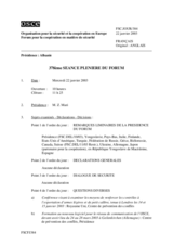 Journal of the 378th Plenary Meeting of the Forum for Security Co-operation (fr)