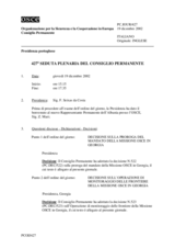 Journal of the 427th Plenary Meeting of the Permanent Council (it)