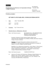 Journal of the 425th Plenary Meeting of the Permanent Council (it)