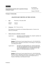 Journal of the 423rd Plenary Meeting of the Permanent Council