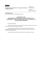 Permanent Council Decision No. 505 (it)