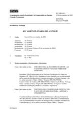 Journal of the 421st Plenary Meeting of the Permanent Council (es)