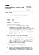 Journal of the 419th Plenary Meeting of the Permanent Council (fr)