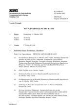 Journal of the 417th Plenary Meeting of the Permanent Council (de)