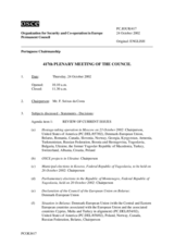 Journal of the 417th Plenary Meeting of the Permanent Council