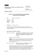 Journal of the 416th Reinforced Plenary Meeting of the Permanent Council (fr)