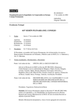 Journal of the 415th Plenary Meeting of the Permanent Council (es)