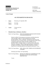 Journal of the 411th Plenary Meeting of the Permanent Council (de)