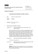 Journal of the 411th Plenary Meeting of the Permanent Council