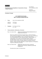 Journal of the 411th Plenary Meeting of the Permanent Council (es)