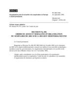 Permanent Council Decision No. 496 (fr)