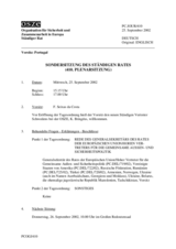 Journal of the 410th Special Plenary Meeting of the Permanent Council (de)