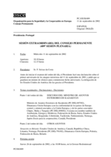 Journal of the 409th Special Plenary Meeting of the Permanent Council (es)