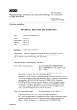 Journal of the 408th Plenary Meeting of the Permanent Council (it)