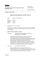Journal of the 408th Plenary Meeting of the Permanent Council