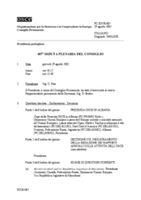 Journal of the 407th Plenary Meeting of the Permanent Council (it)