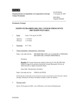 Journal of the 406th Special Plenary Meeting of the Permanent Council (es)