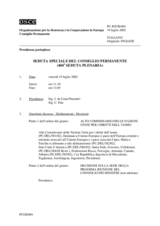 Journal of the 404th Special Plenary Meeting of the Permanent Council (it)