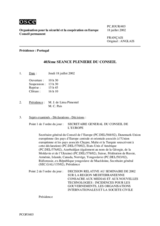 Journal of the 403rd Plenary Meeting of the Permanent Council (fr)