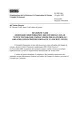 Permanent Council Decision No. 488 (it)