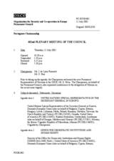 Journal of the 402nd Plenary Meeting of the Permanent Council