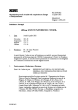 Journal of the 402nd Plenary Meeting of the Permanent Council (fr)