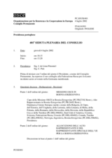 Journal of the 401st Plenary Meeting of the Permanent Council (it)