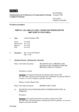 Journal of the 400th Reinforced Plenary Meeting of the Permanent Council (it)