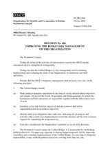 Permanent Council Decision No. 486