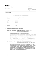 Journal of the 399th Plenary Meeting of the Permanent Council (de)