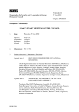 Journal of the 399th Plenary Meeting of the Permanent Council