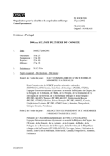 Journal of the 399th Plenary Meeting of the Permanent Council (fr)