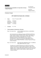 Journal of the 399th Plenary Meeting of the Permanent Council (es)